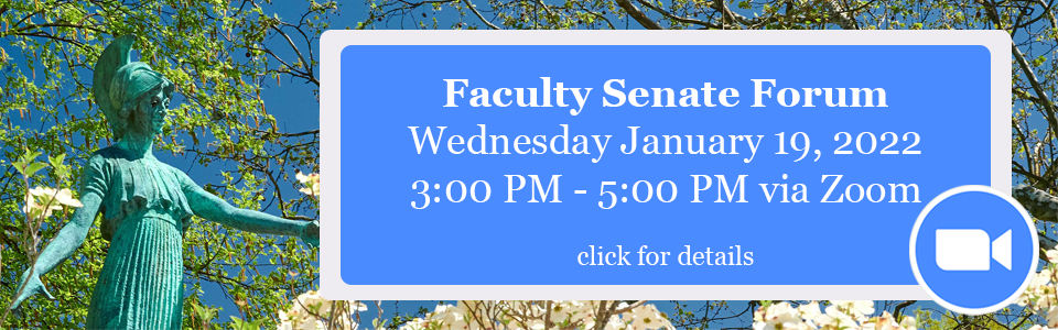 January 19th Faculty Senate Forum
