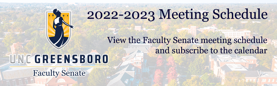 Faculty Senate Meeting Schedule for 2022-2023